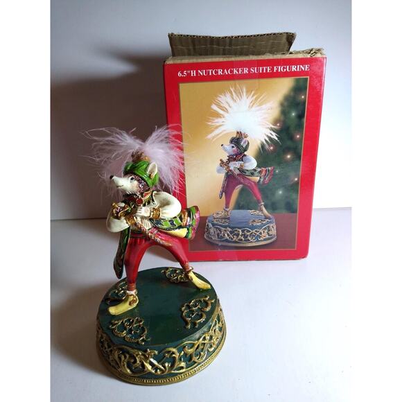 Nutcracker Suite Dressed Mouse Figurine The Bon-Ton 6.5" Box Christmas Figure - Picture 1 of 10